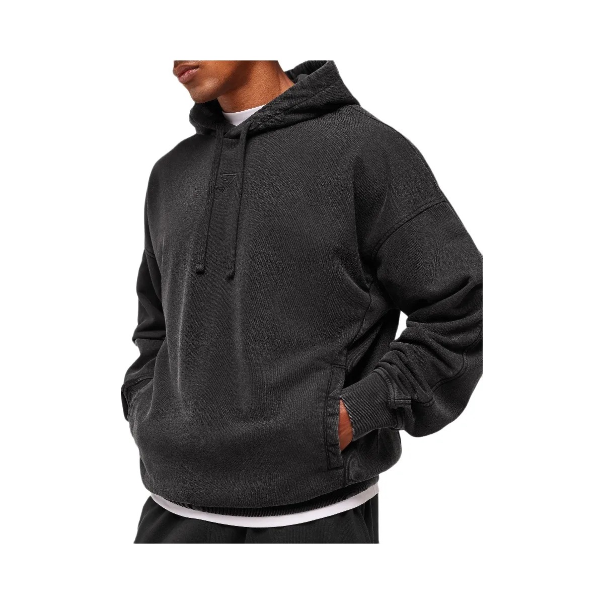 Gymshark Power Washed Hoodie - GS Black - HypeFly India View 6