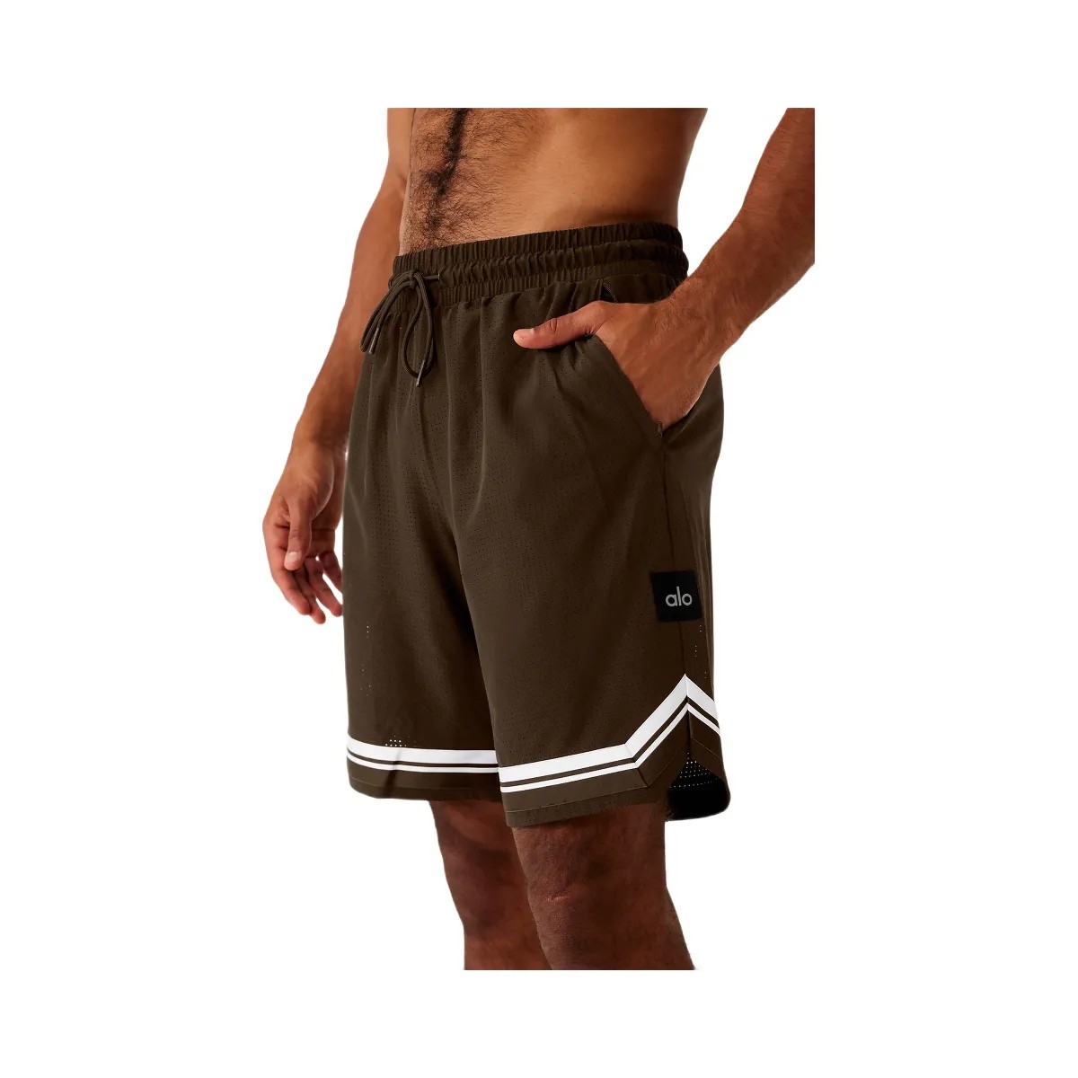 Alo Men's 9" Traction Arena Short - Espresso - HypeFly India View 2