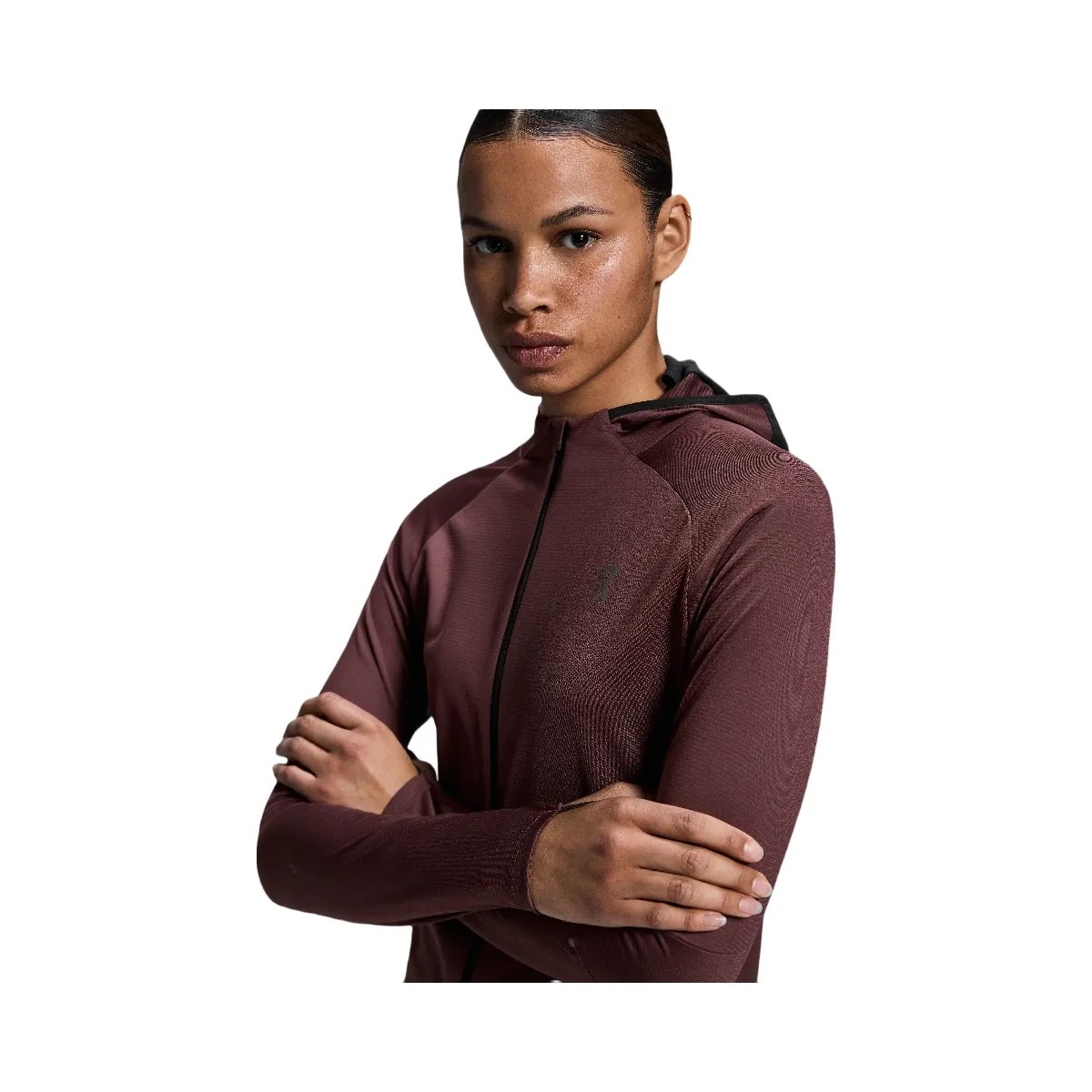 On Climate Zip Hoodie Mulberry - HypeFly India View 3