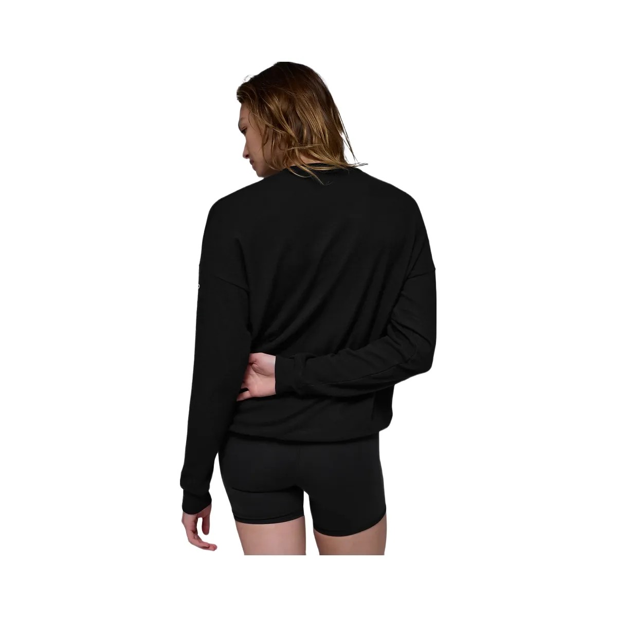 Alo Women's Soho Pullover - Black - HypeFly India View 2