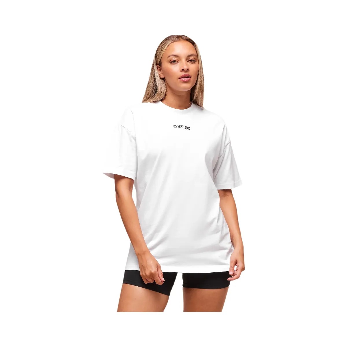 Gymshark Block Oversized T-Shirt - White - HypeFly India View 1