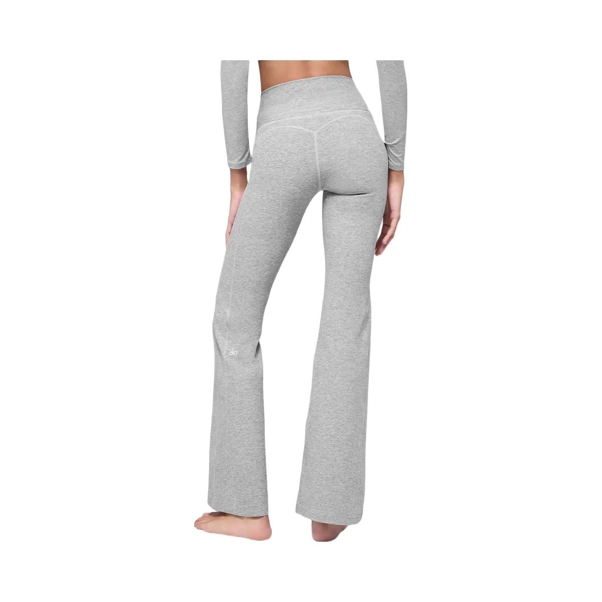 Alo Women's soft Intuition High-Waist Bootcut - Athletic Heather Grey - HypeFly India View 3
