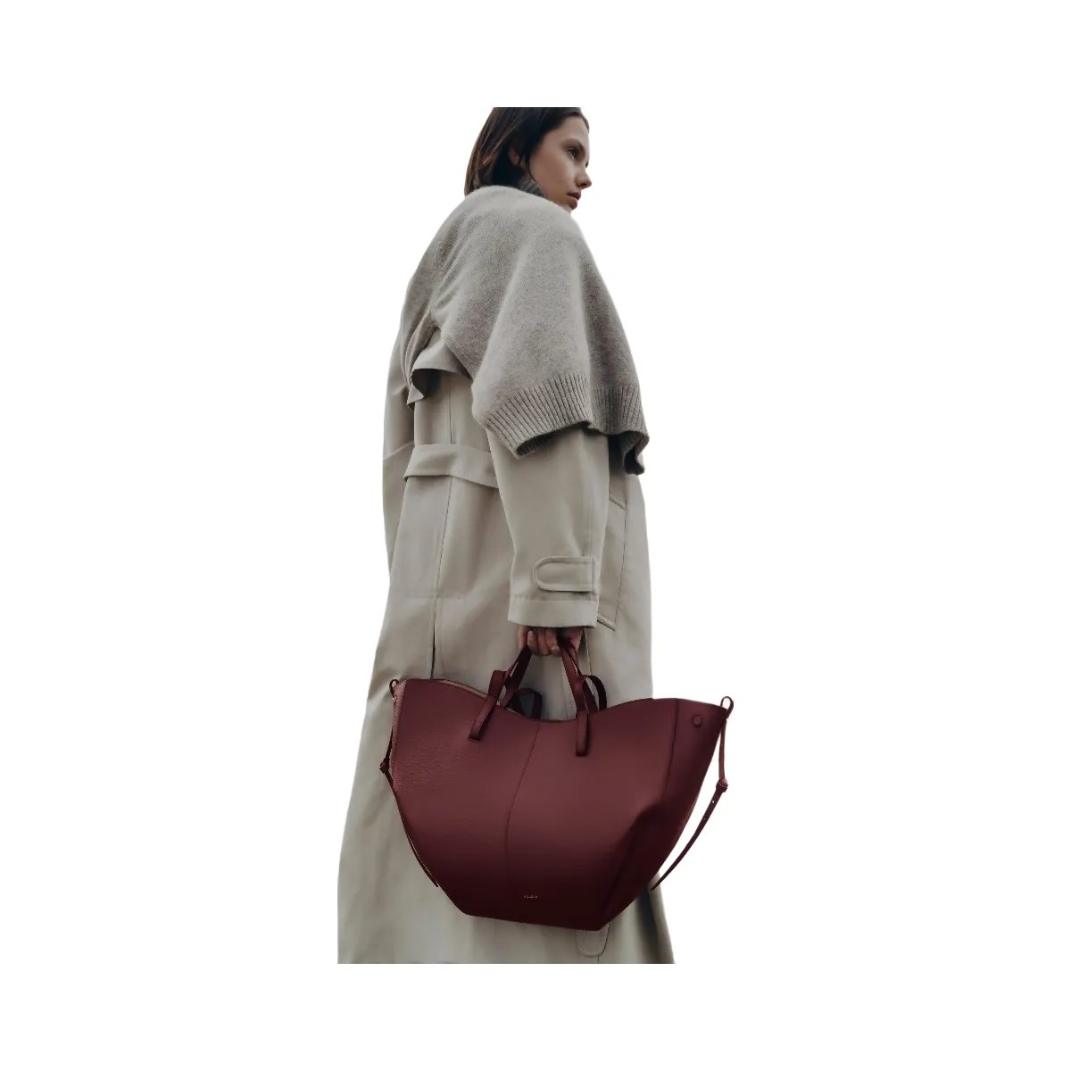 Polene Cyme Textured Black Cherry - HypeFly India View 5