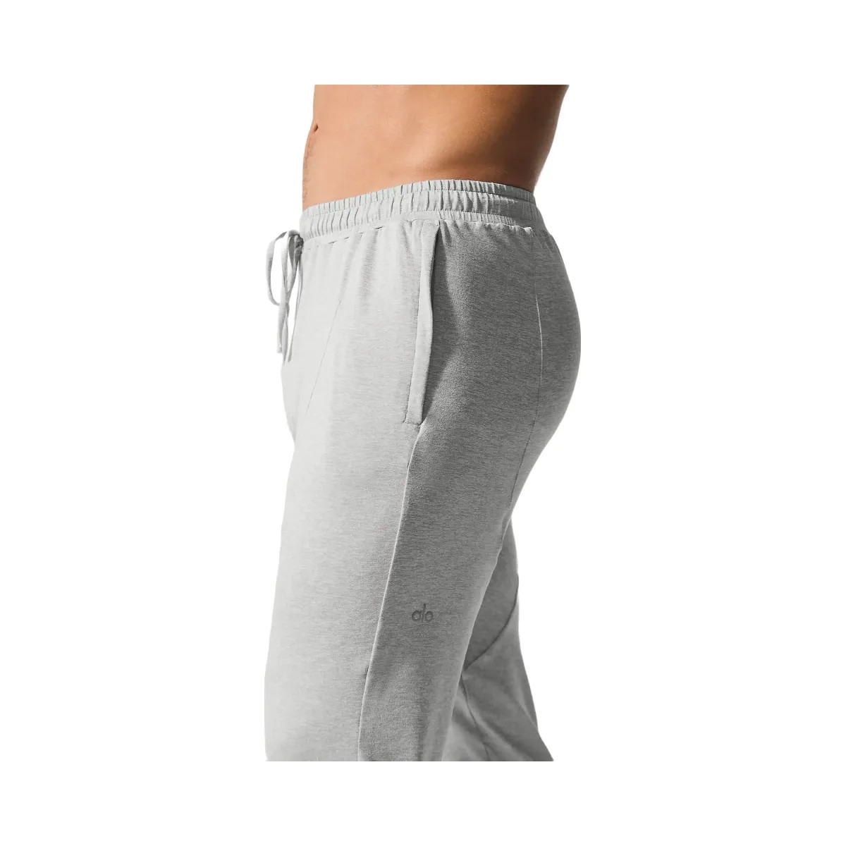 Alo Men's Conquer Revitalize Pant - Athletic Heather Grey - HypeFly India View 4