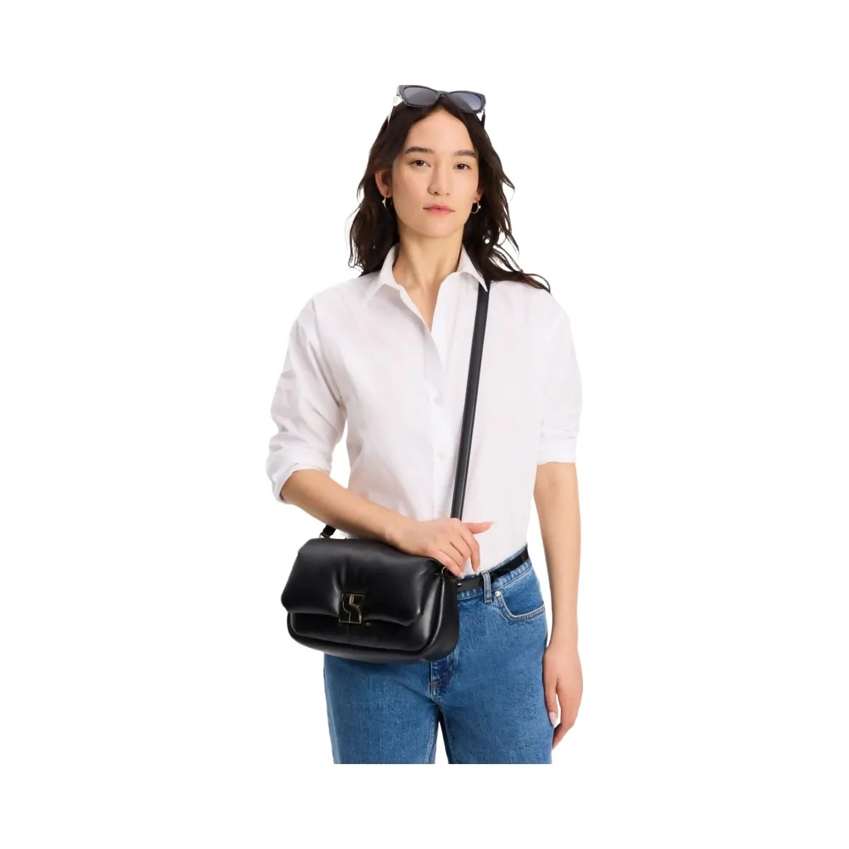 Kate Spade Dakota Puffy Leather Crossbody Black - HypeFly India View 3