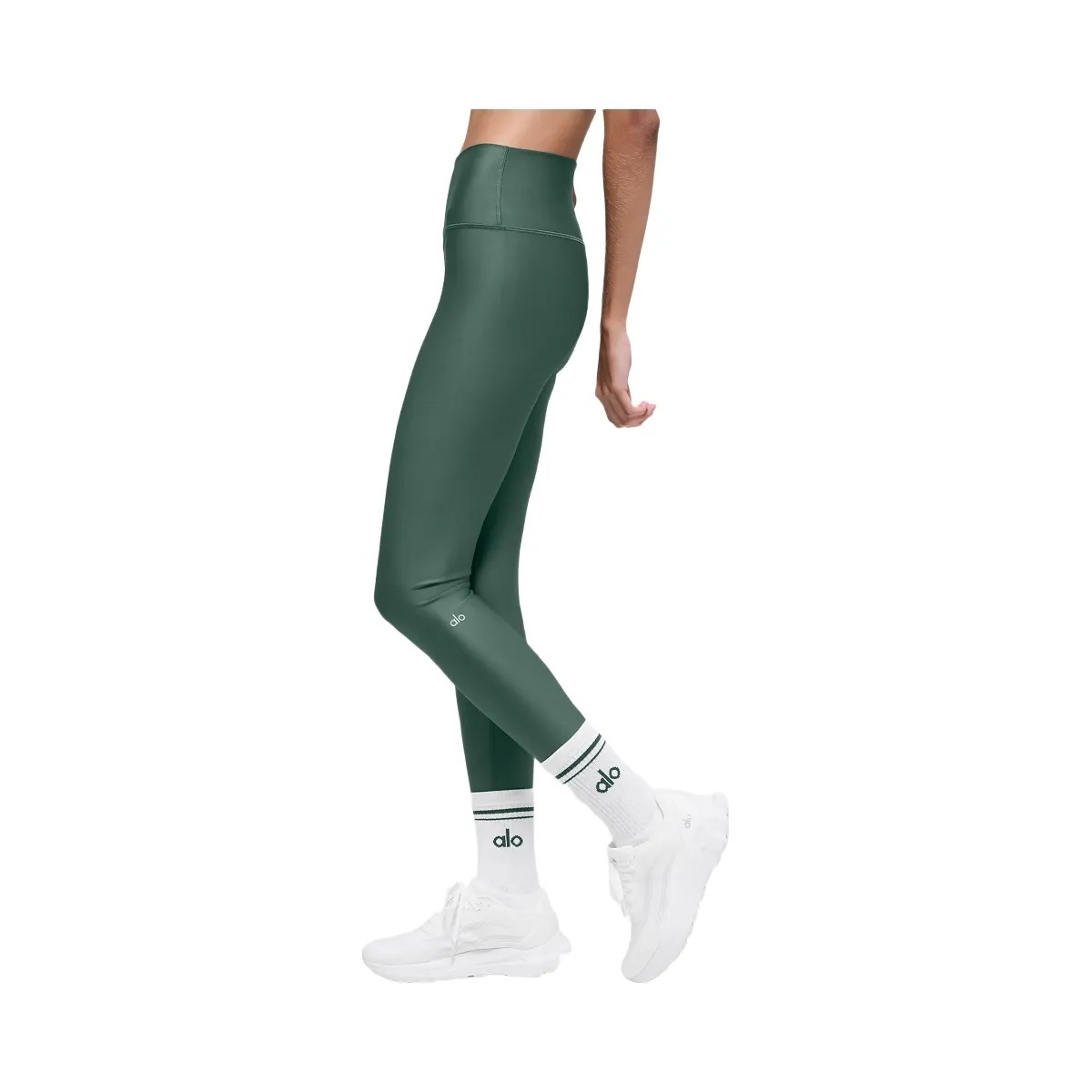 Alo Women's High-Waist Airlift Legging - Clover Green - HypeFly India View 4