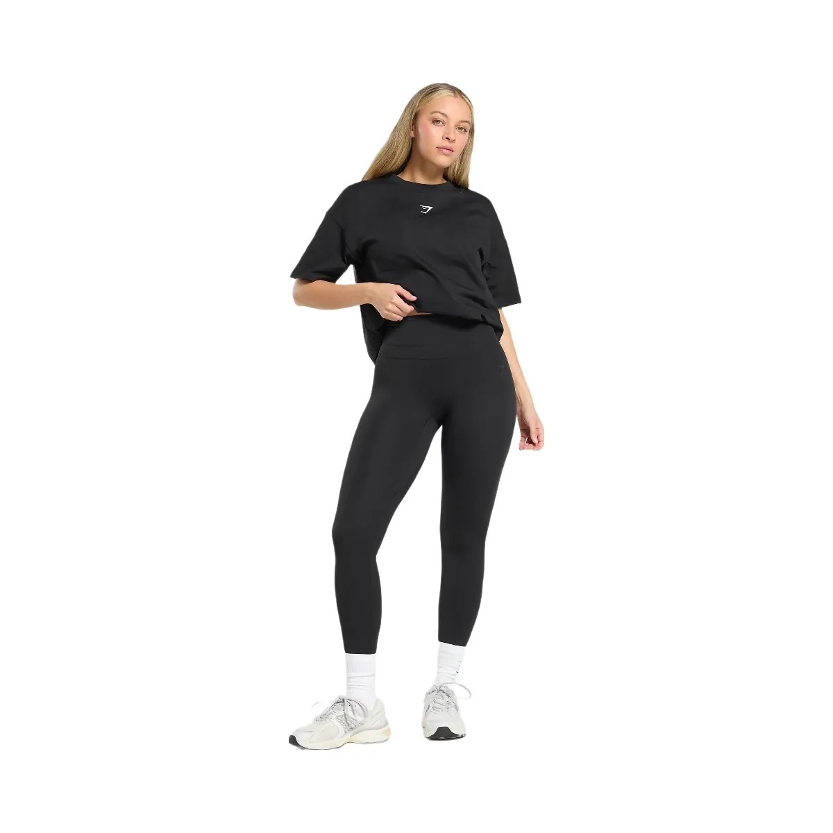 Gymshark Trace Graphic Oversized T-Shirt - Black - HypeFly India View 2