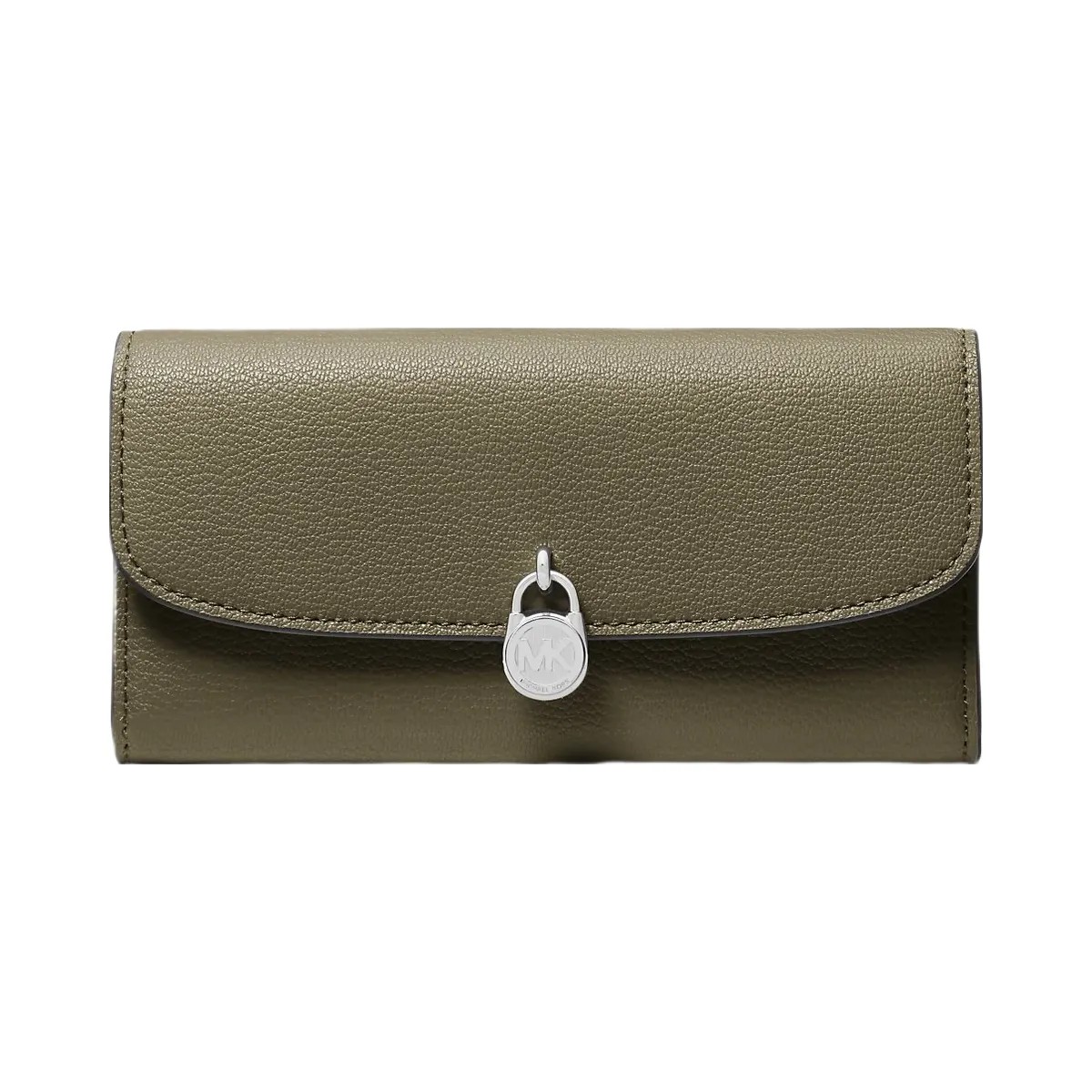 Michael Kors Hamilton Large Leather Continental Wallet Olive - HypeFly India View 1