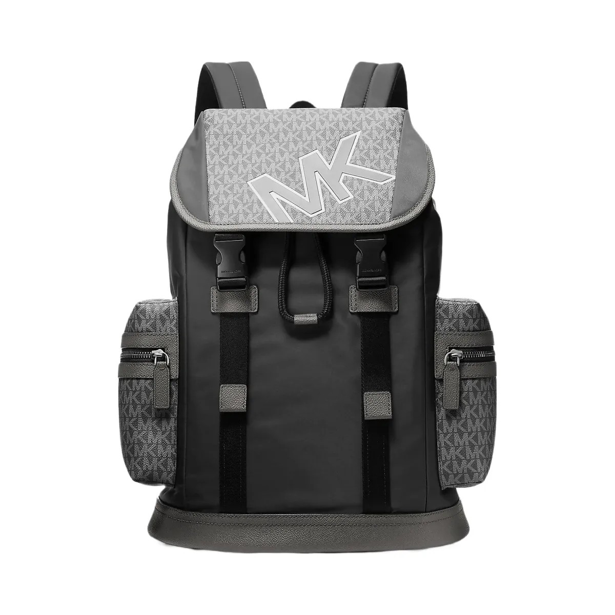 Michael Kors Cooper Signature Logo and Nylon Backpack Gunmetal - HypeFly India View 1