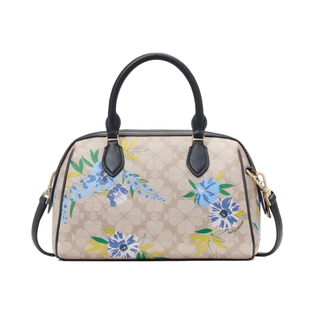 Kate Spade Flower Floral Small Dolly Duffle Blazer Blue Multi - HypeFly India View 5