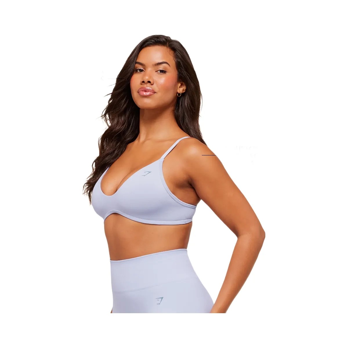 Gymshark Soft Sculpt V-neck Sports Bra - Peri Blue - HypeFly India View 2