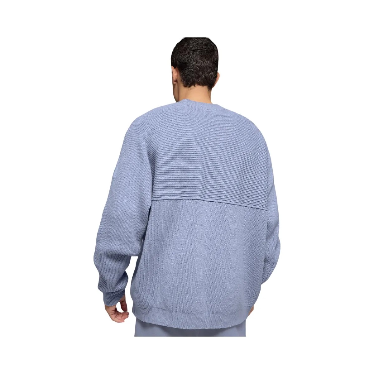 Alo Men's Domain Shift Rib Knit Sweater Crew - Winter Frost - HypeFly India View 4