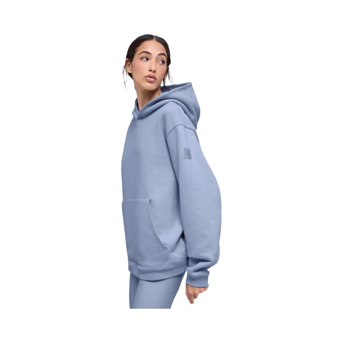 Alo Women's Renown Heavy Weight Hoodie - Winter Frost - HypeFly India View 2