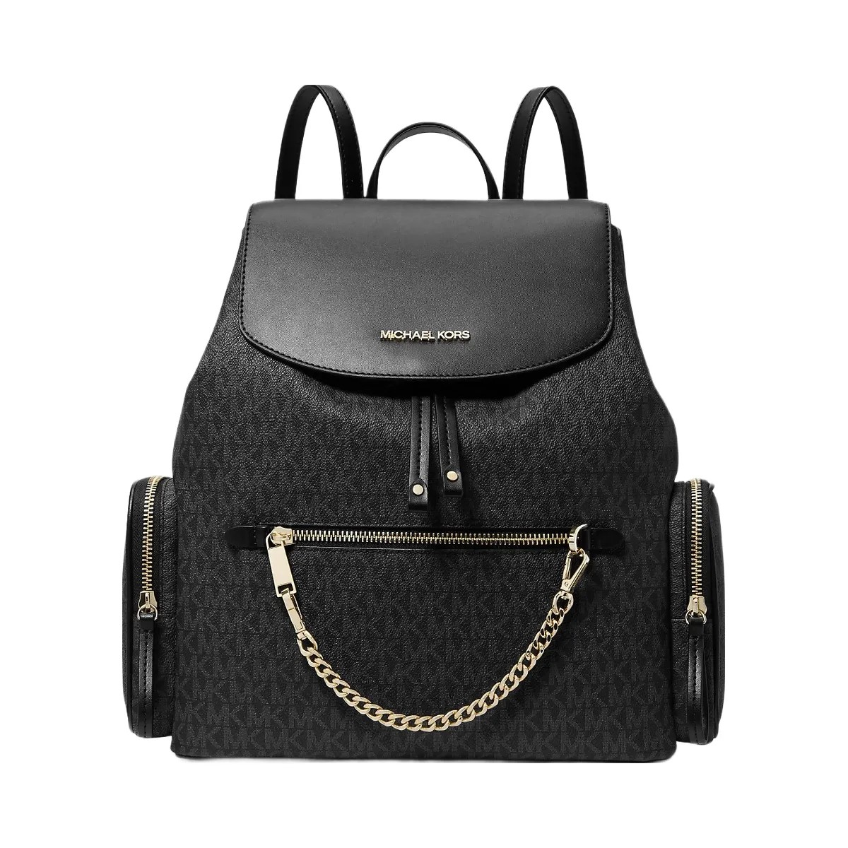 Michael Kors Jet Set Large Logo Backpack Black - HypeFly India View 1