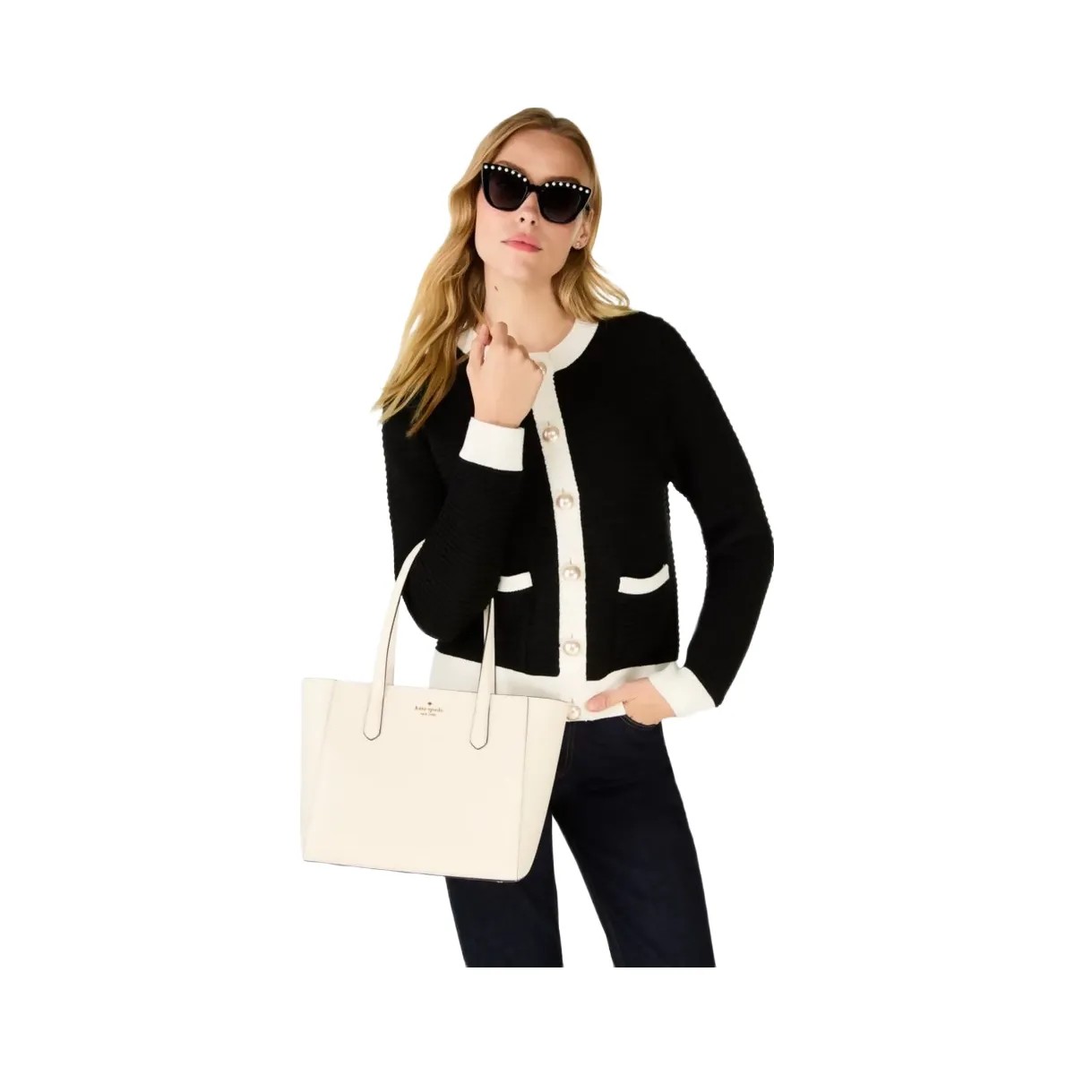 Kate Spade Staci Medium Tote Meringue - HypeFly India View 3