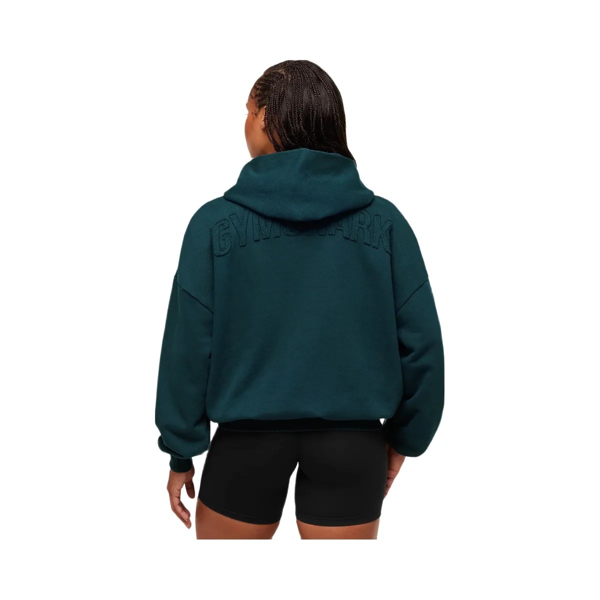 Gymshark Power Washed Oversized Hoodie - Deep Petrol Blue/Acid Wash Small Ball - HypeFly India View 6
