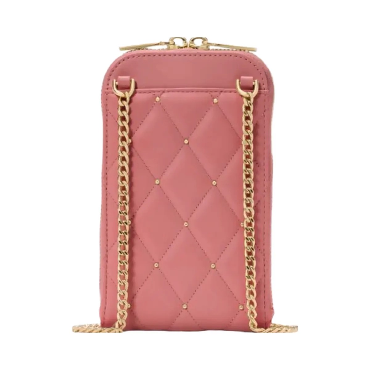 Kate Spade Carey Quilted Studded Phone Chain Crossbody Pomegranate - HypeFly India View 5