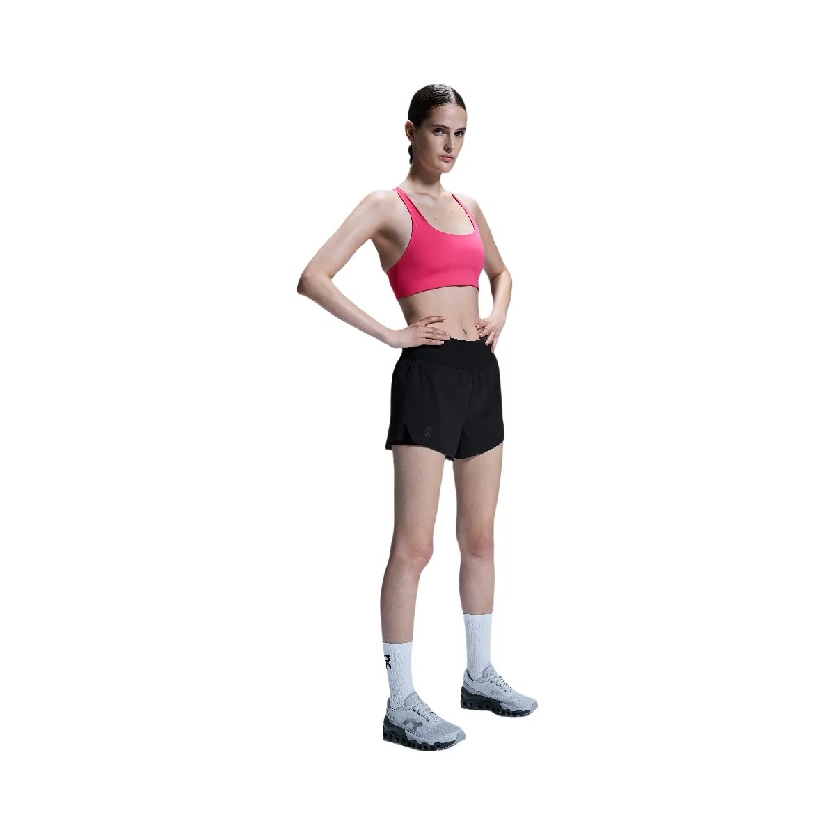 On Running Shorts Black  - HypeFly India View 3