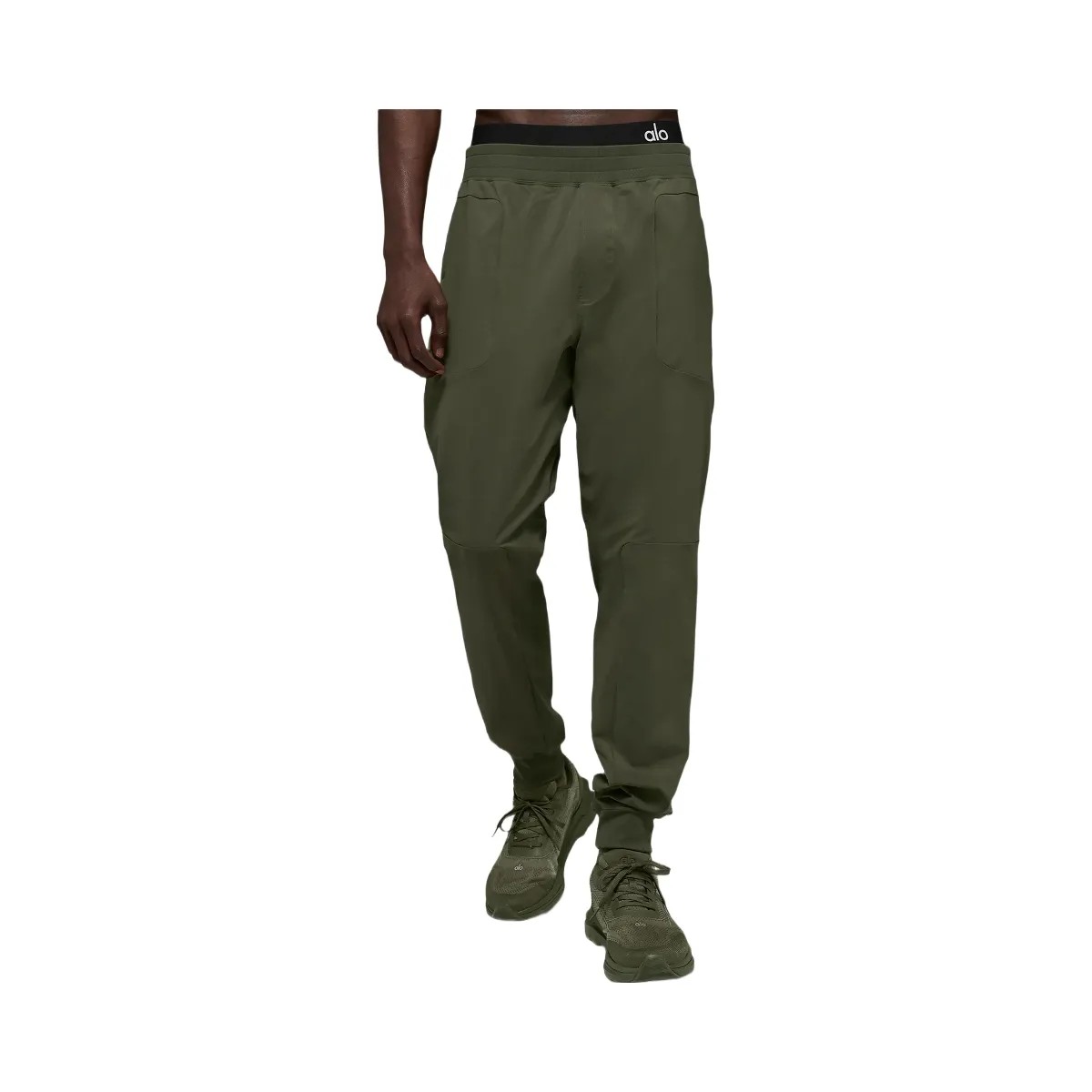 Alo Men's Co-Op Pant - Green Olive - HypeFly India View 2
