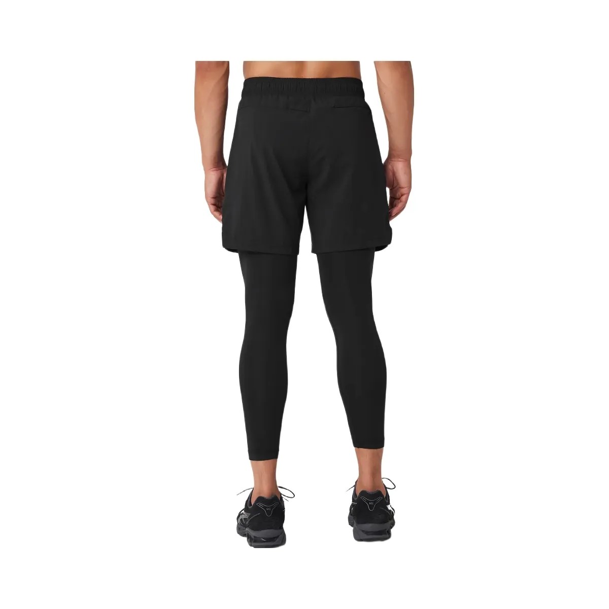 Alo Men's Stability 2-In-1 Pant - Black/Black - HypeFly India View 5