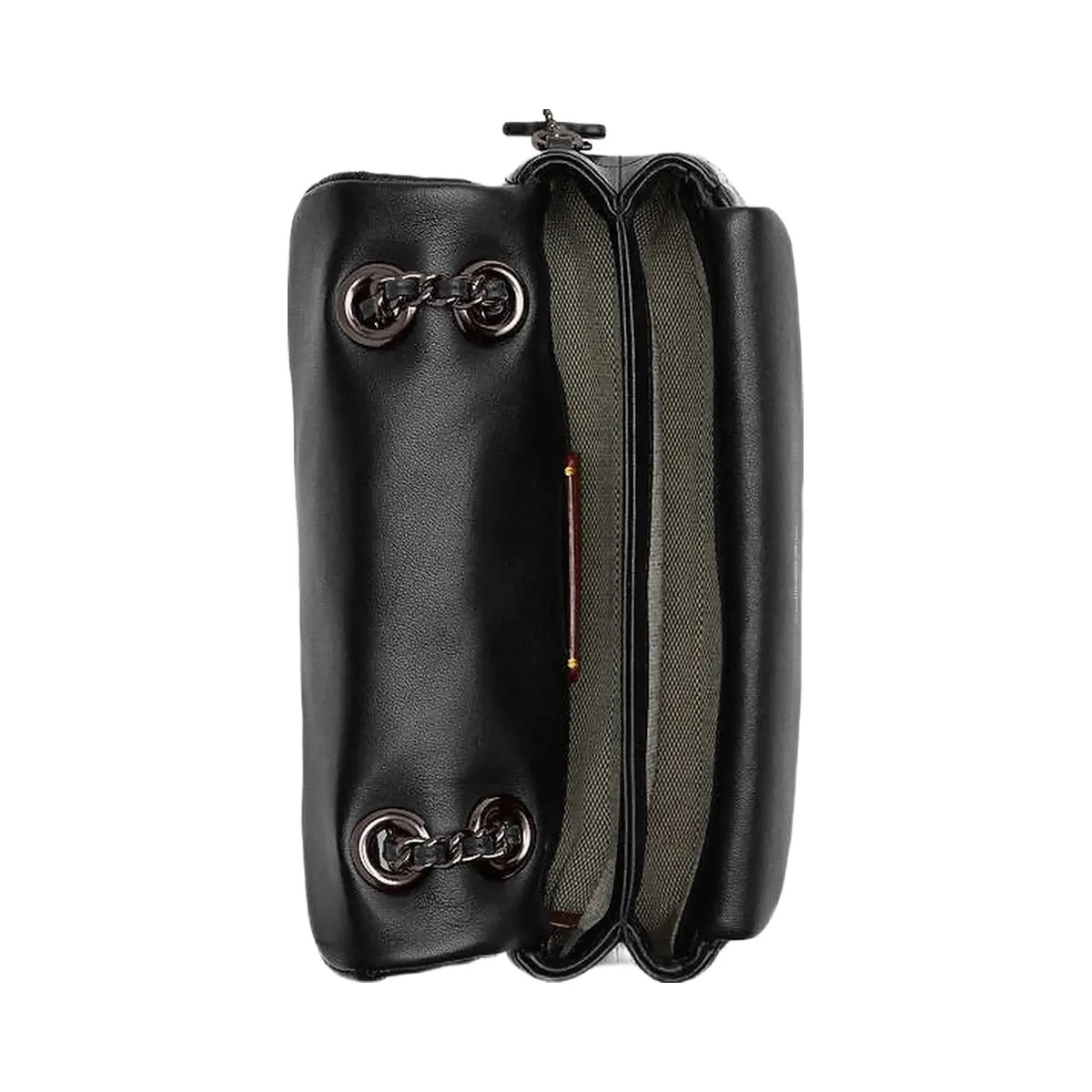 Coach Tabby Shoulder Bag 20 With Pillow Quilting Nappa Leather-Pewter-Black - HypeFly India View 2