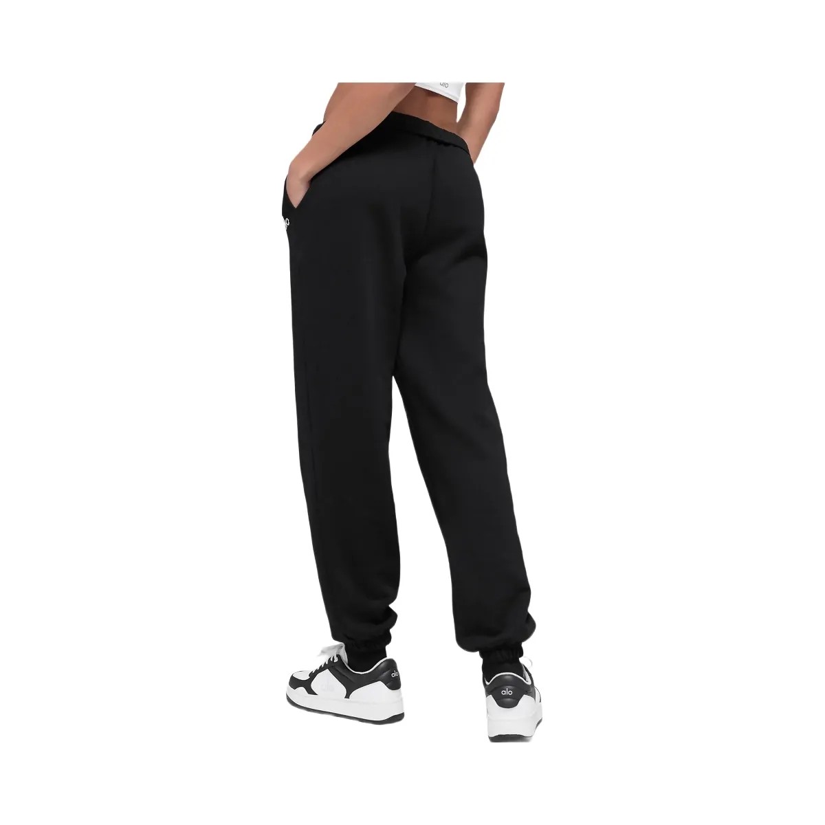 Alo Women's Accolade Sweatpant - Black - HypeFly India View 3