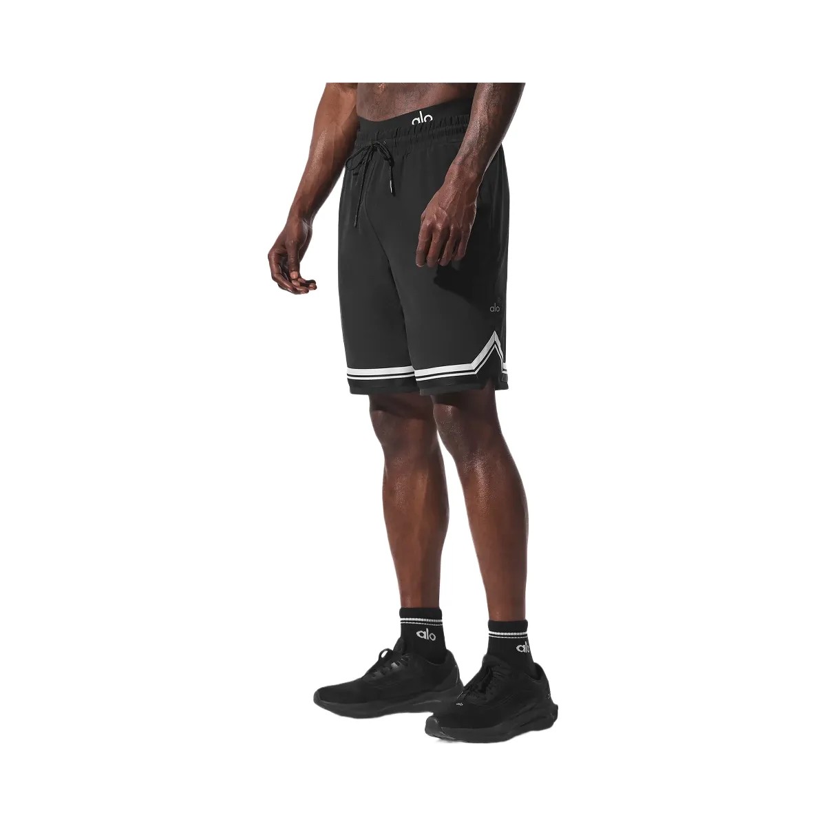 Alo Men's 9" Traction Arena Short - Black - HypeFly India View 3