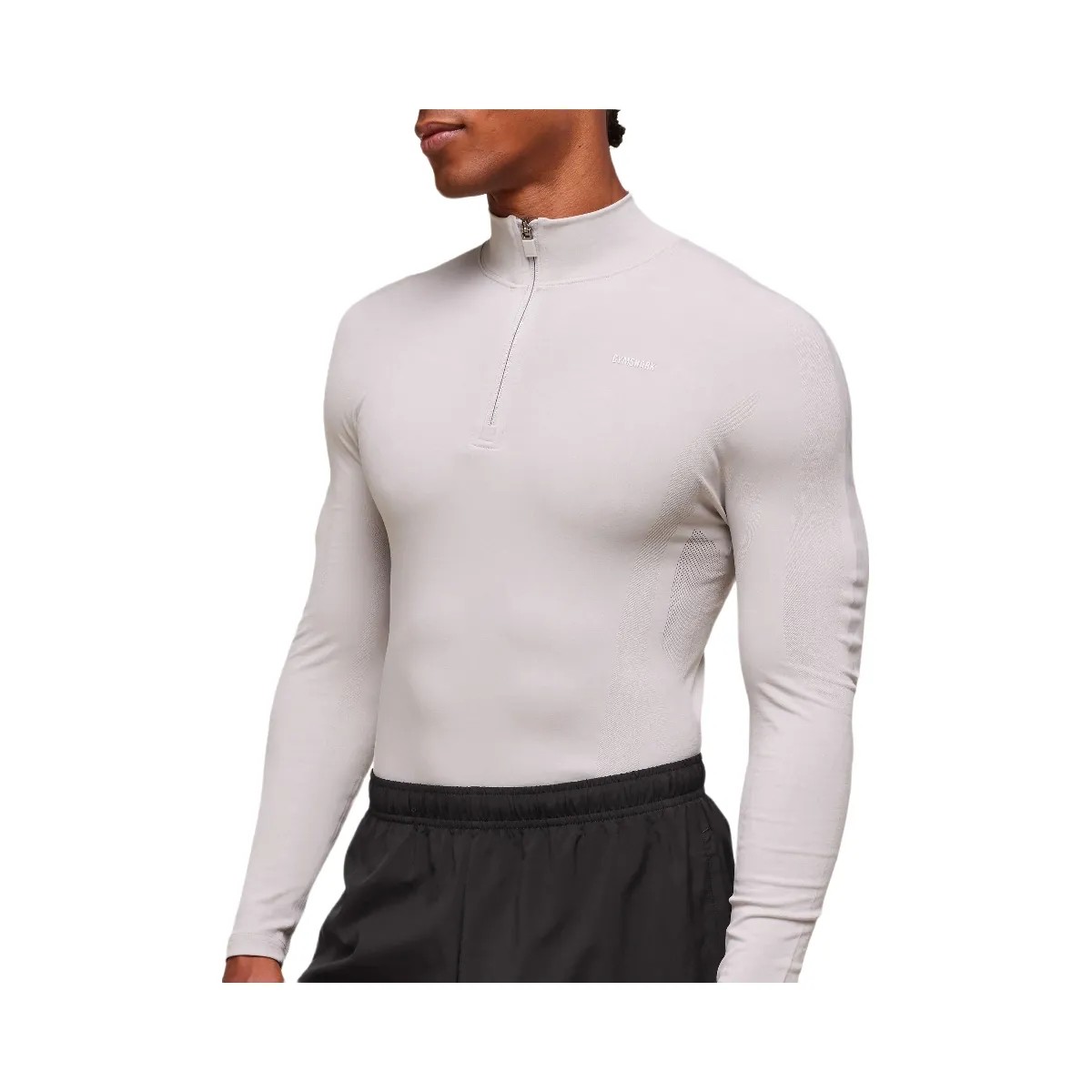 Gymshark everywear Warp Knit 1/4 Zip - Tame Grey - HypeFly India View 6