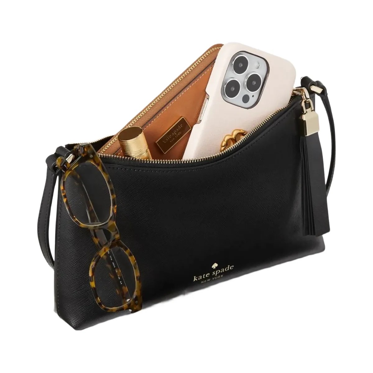 Kate Spade Sadie Small Crossbody Black - HypeFly India View 6