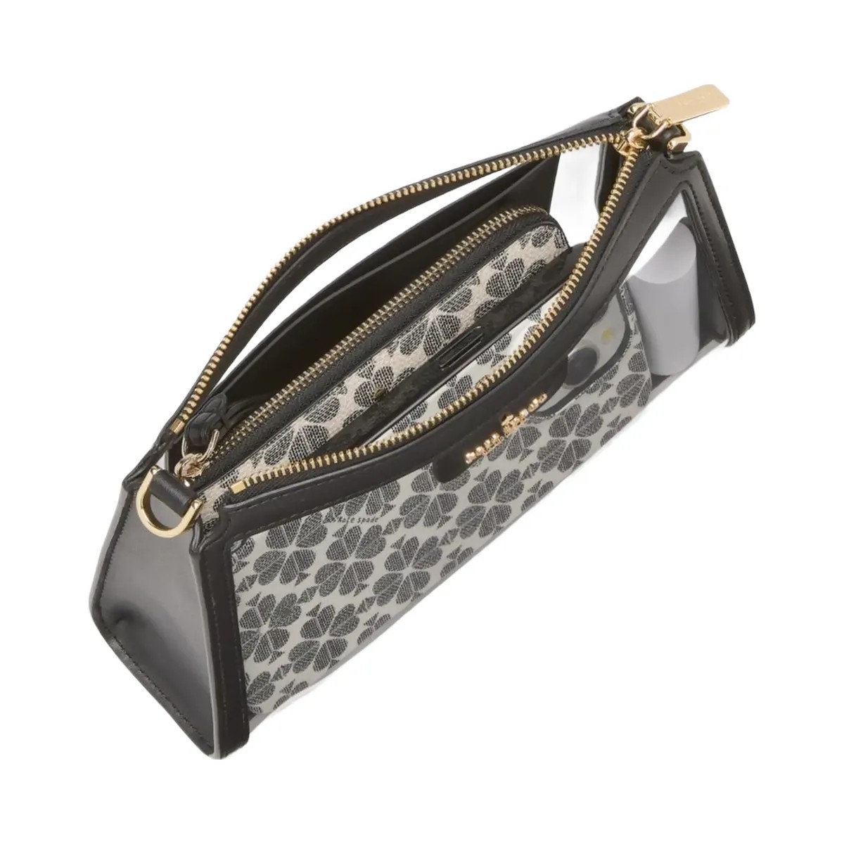 Kate Spade Clare Clear Small Crossbody Black Multi - HypeFly India View 5