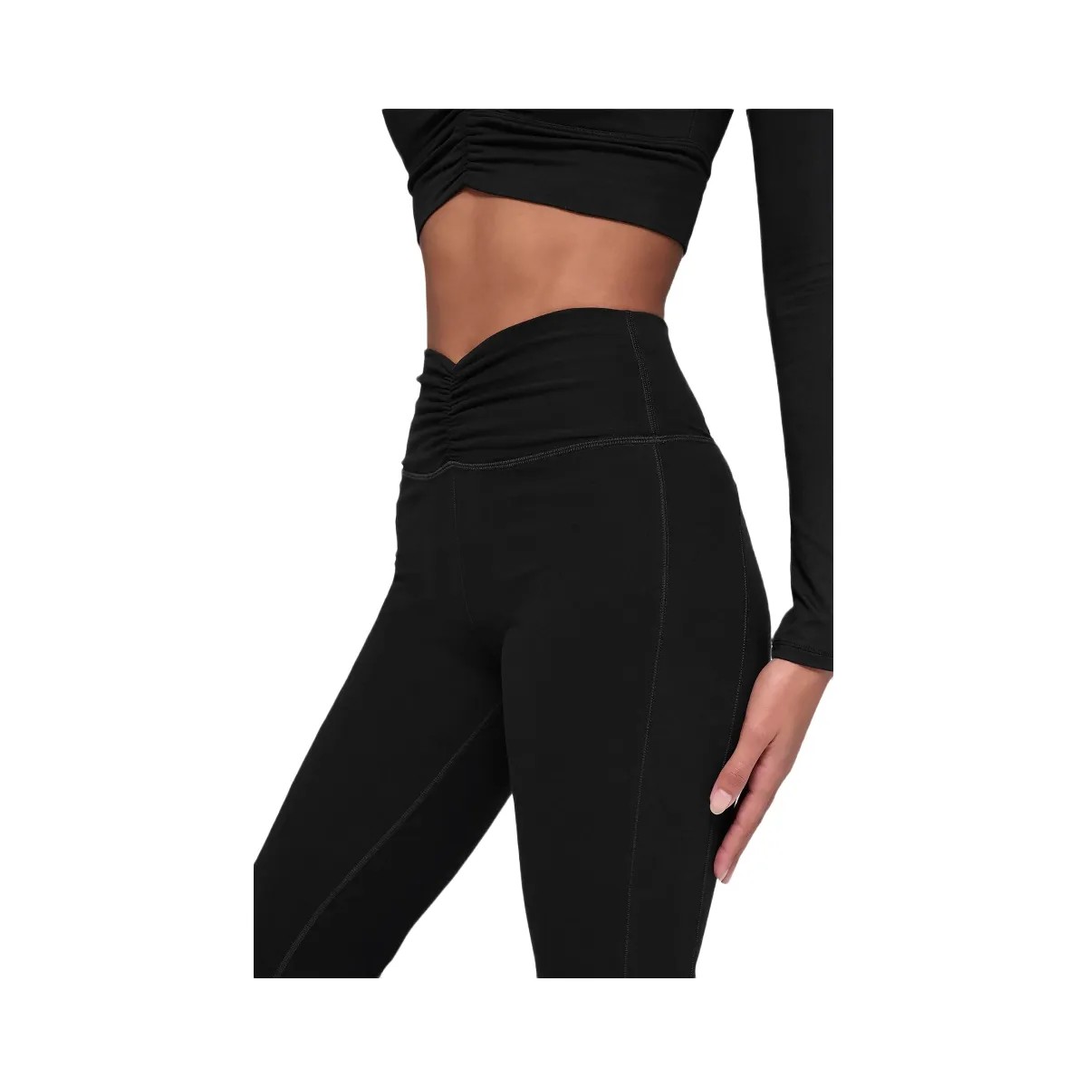 Alo Women's soft Intuition High-Waist Bootcut - Black - HypeFly India View 3