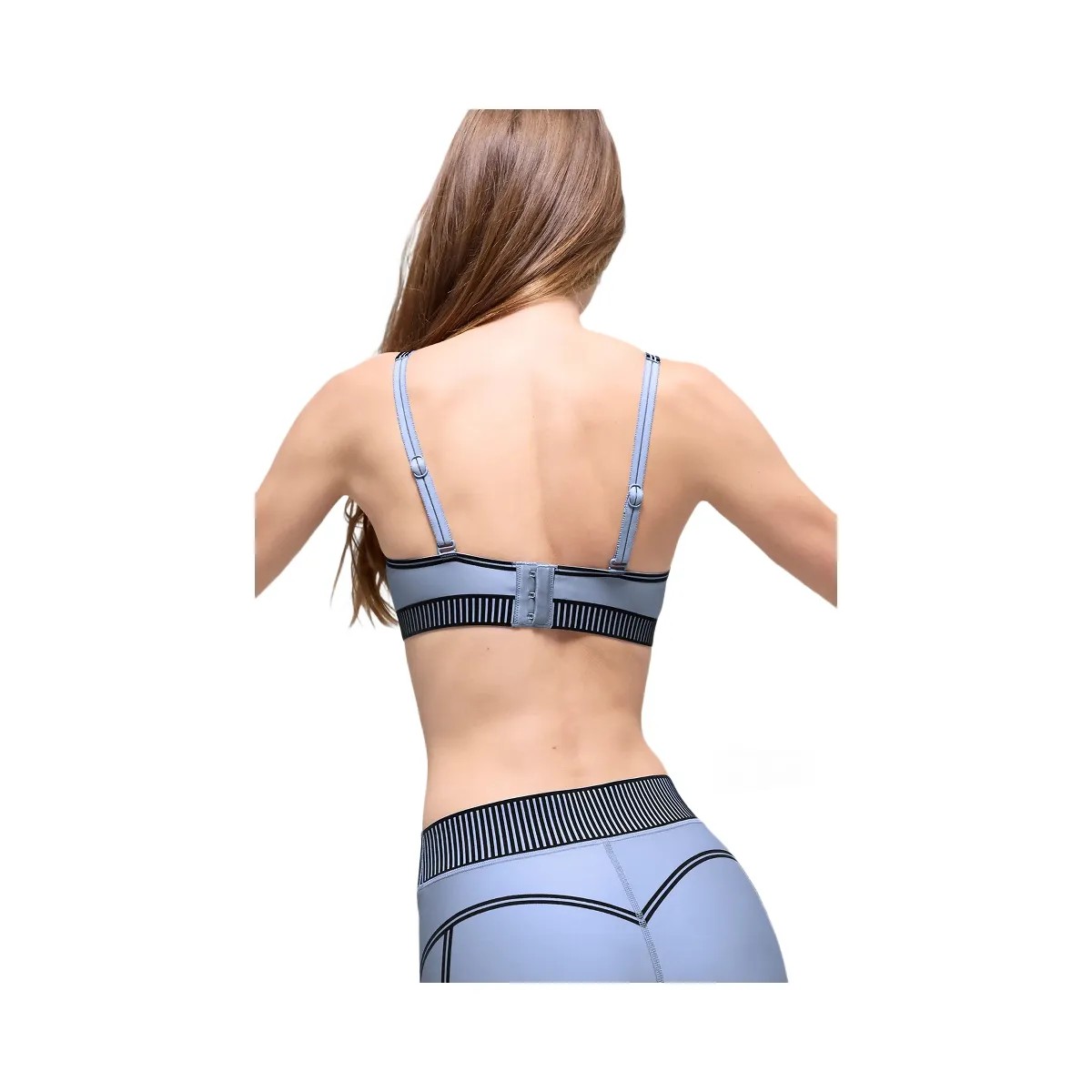 Alo Women's Airlift Line Up Bra - Winter Frost - HypeFly India View 2