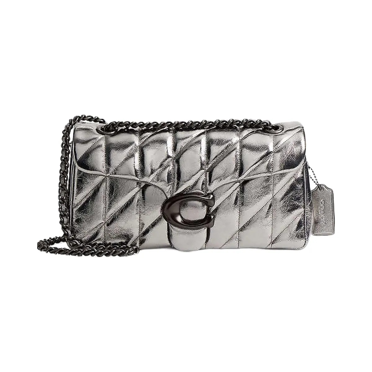 Coach Tabby Shoulder Bag 26 With Quilting Pewter-Anthracite - HypeFly India View 1