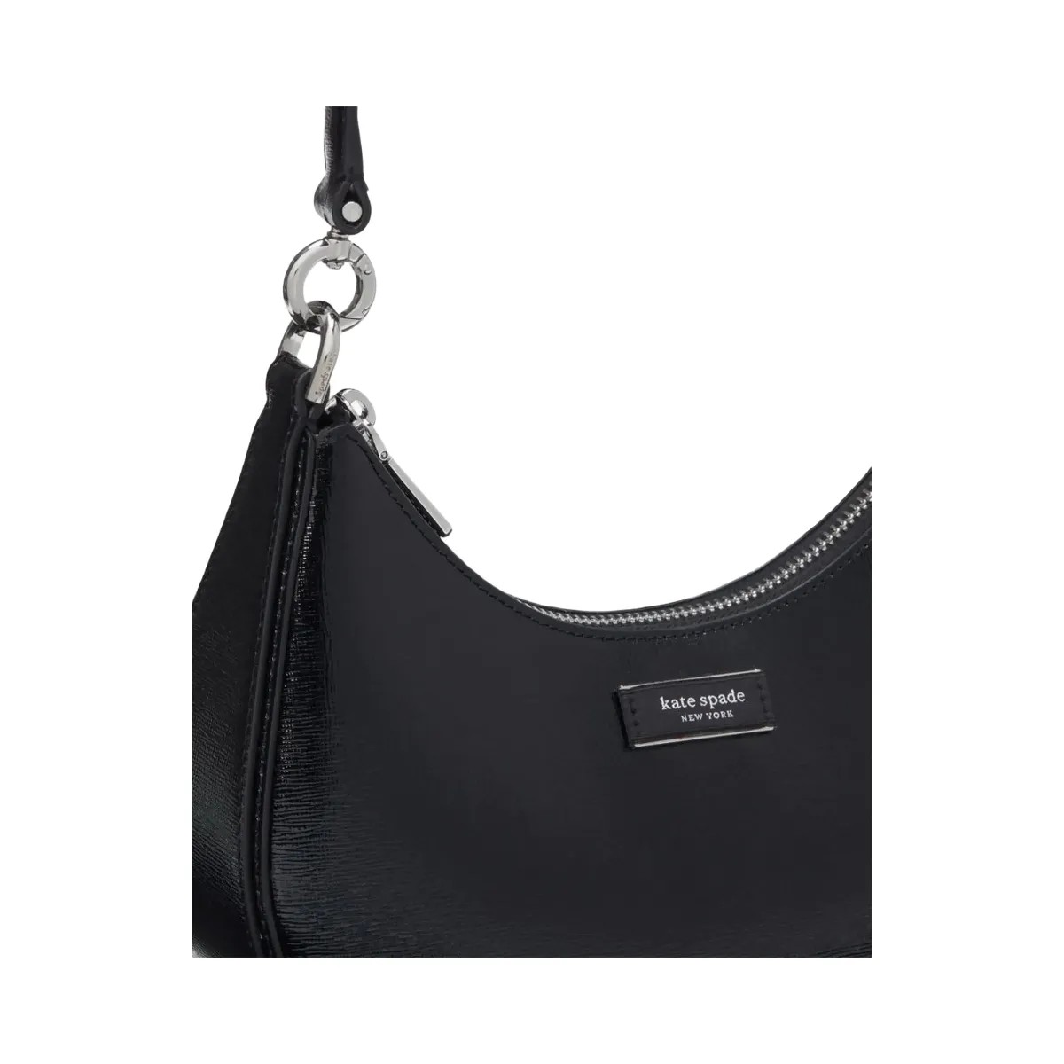 Kate Spade Sam Icon Shiny Small Convertible Crossbody Black - HypeFly India View 6