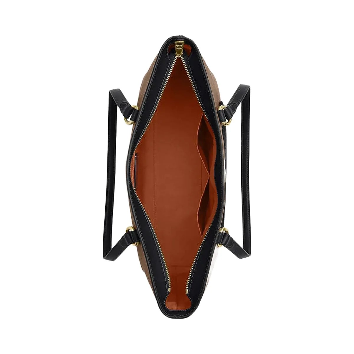 Coach Station Tote Bag In Signature Canvas Signature Canvas-Gold-Tan-Black - HypeFly India View 4