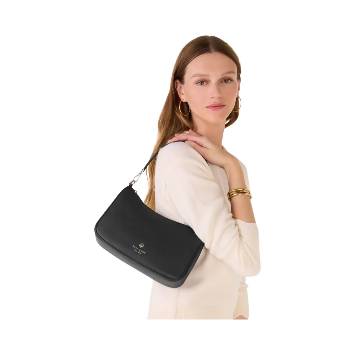 Kate Spade Emma Shoulder Bag Black - HypeFly India View 3