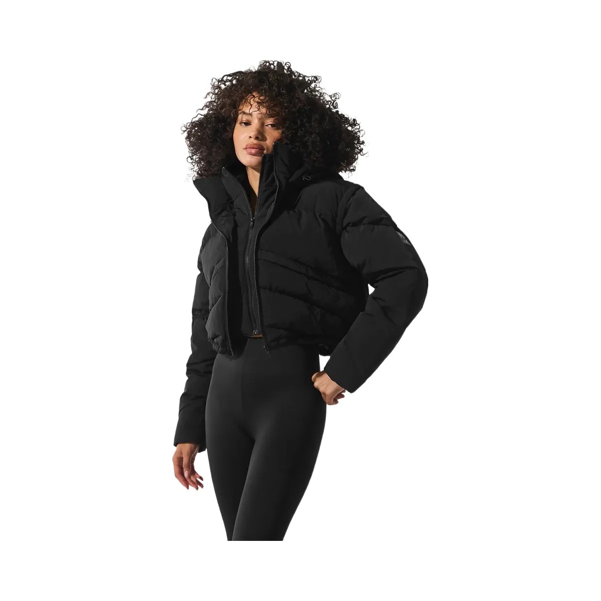 Alo Women's Glacier Puffer - Black - HypeFly India View 1