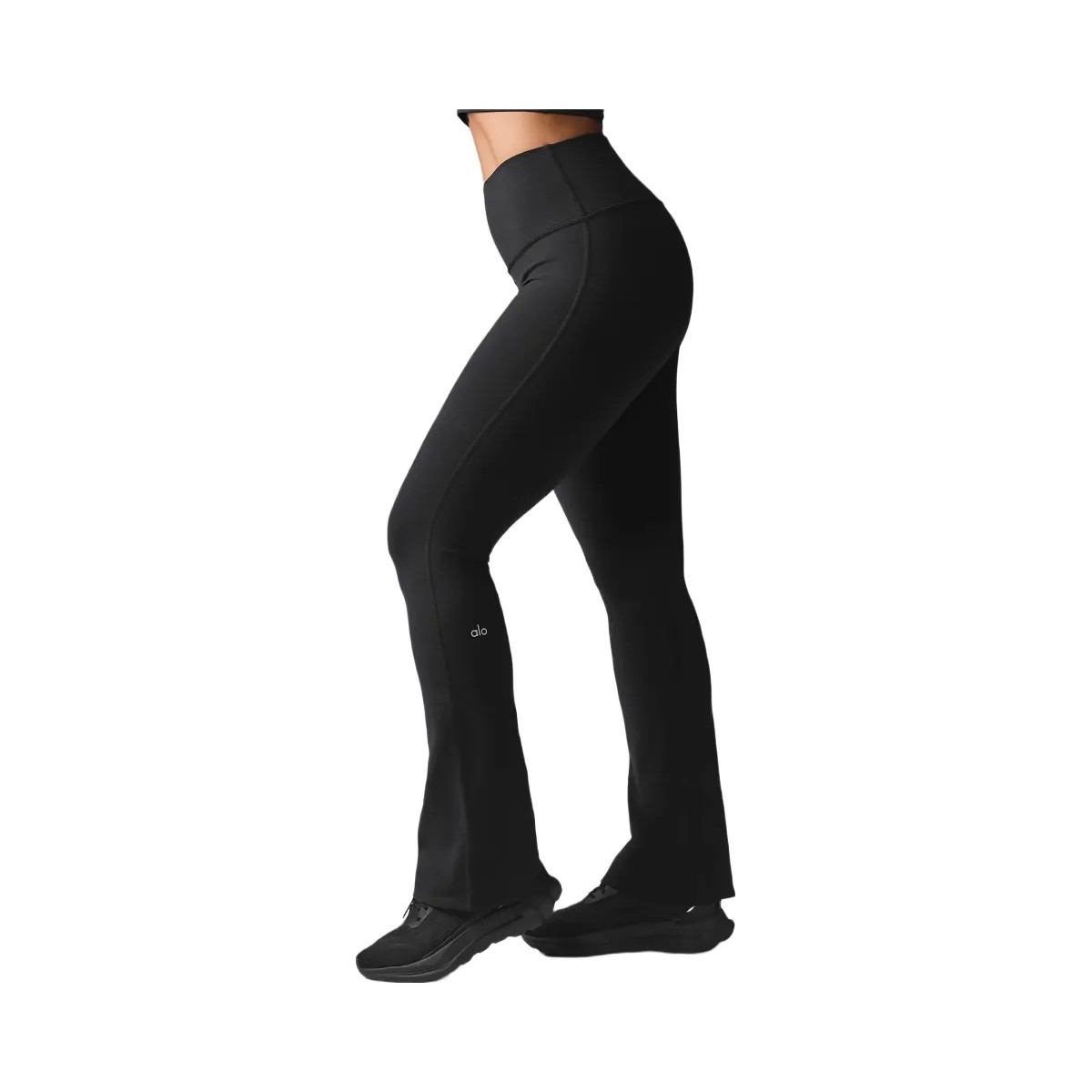 Alo Women's Airbrush High-Waist Bootcut Legging - Black - HypeFly India View 2