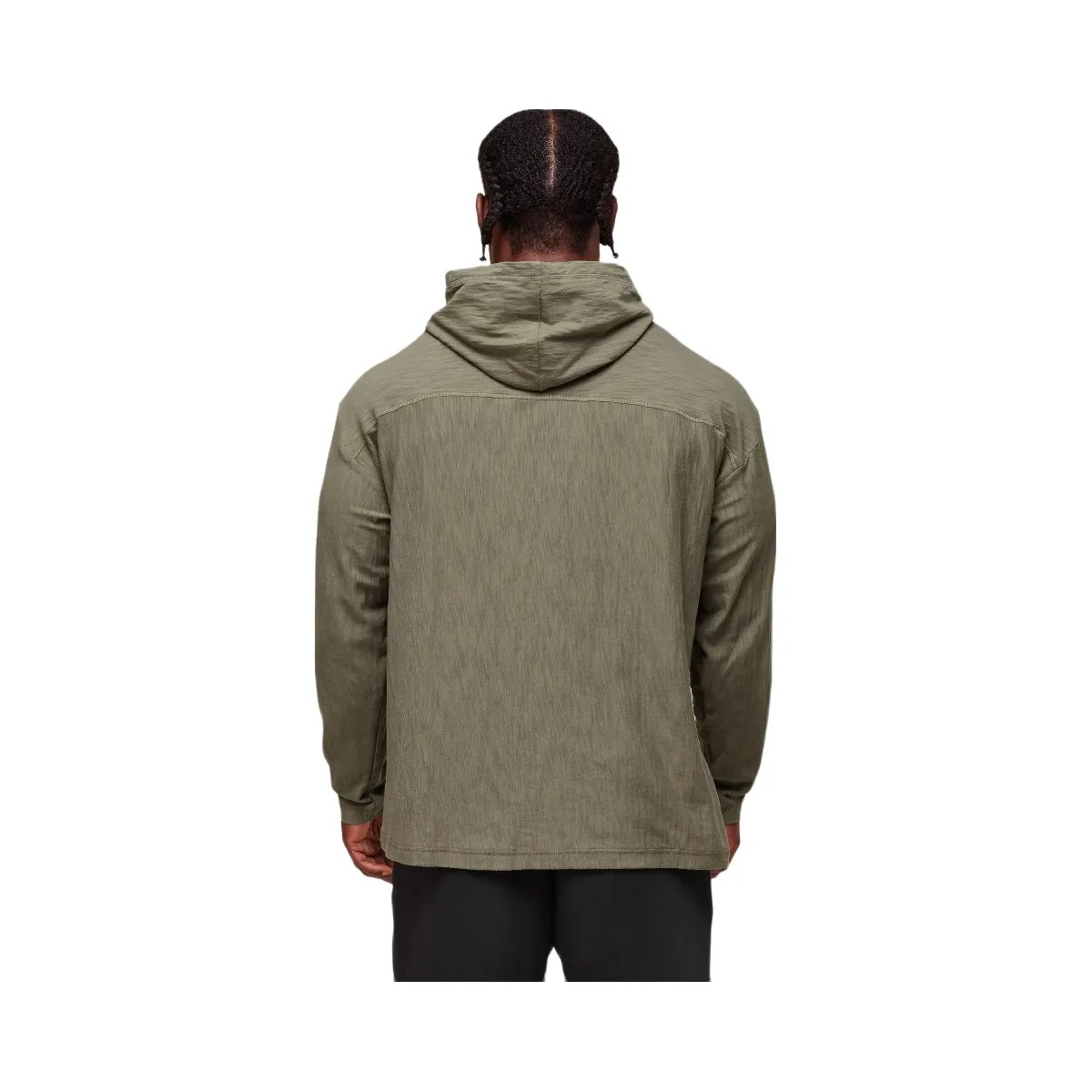 Gymshark Lightweight Slub Textured Hoodie - Utility Green - HypeFly India View 2