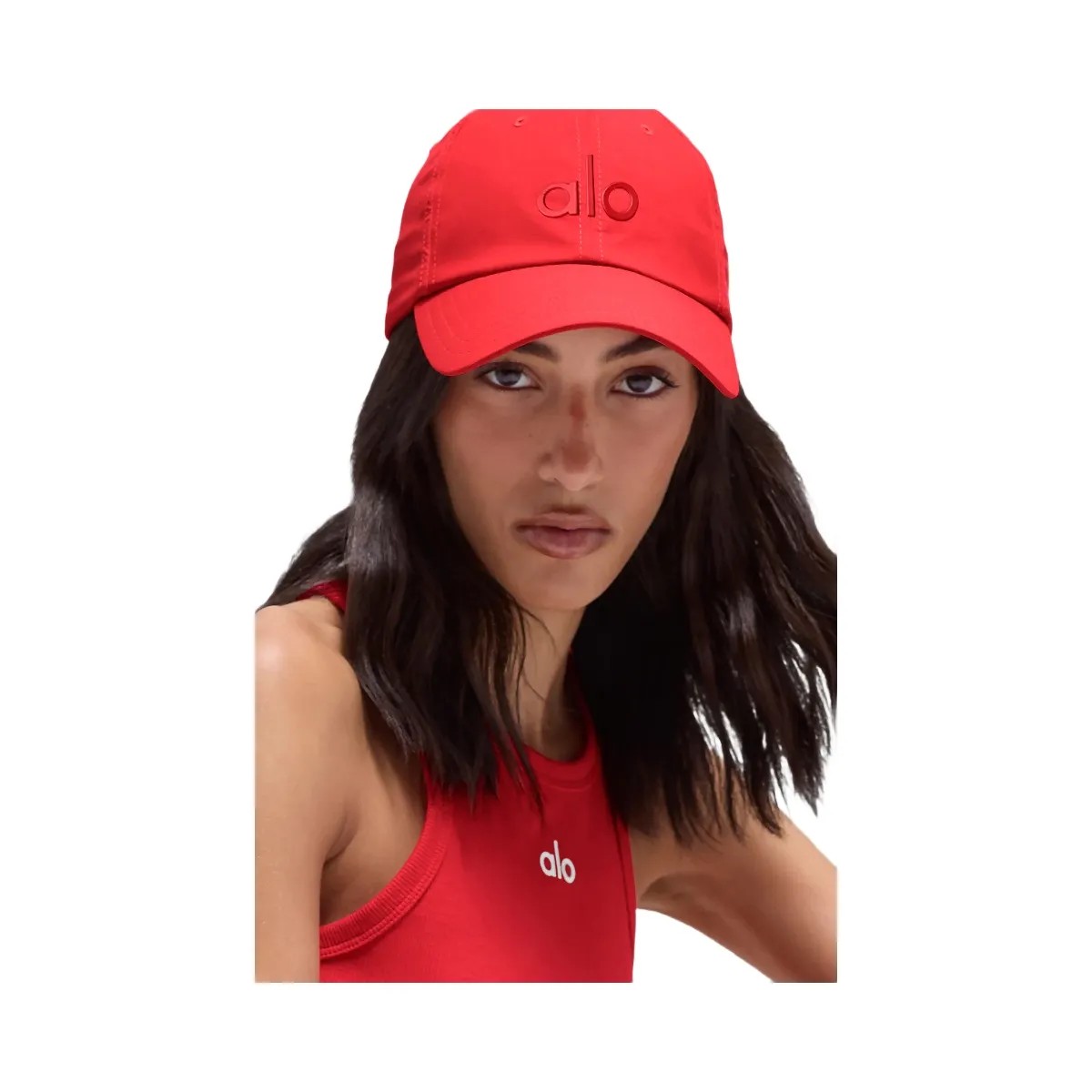 Alo Performance Off-Duty Cap - Bright Red - HypeFly India View 2