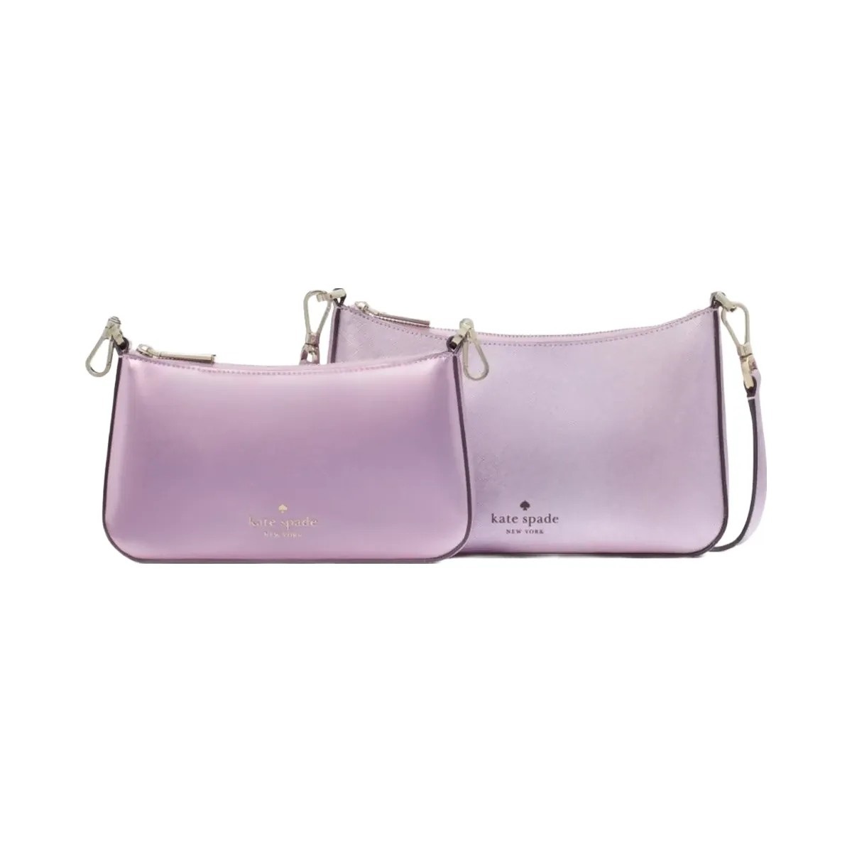 Kate Spade Duet Patent Crossbody Duo Quartz Pink - HypeFly India View 1