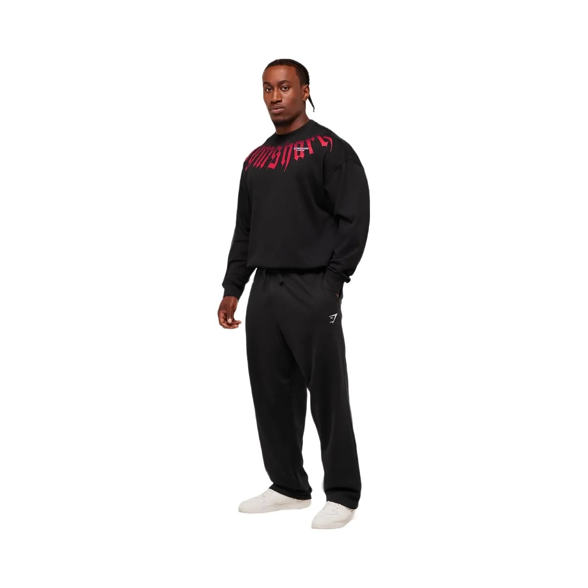 Gymshark Fade Graphic Long Sleeve T-Shirt - GS Black - HypeFly India View 2
