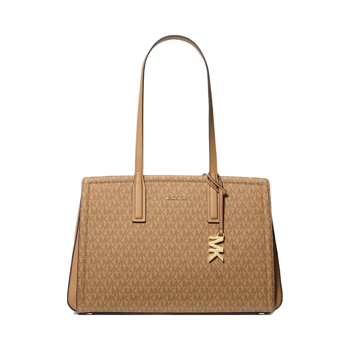 Michael Kors Laila Medium Signature Logo Tote Bag Husk - HypeFly India View 1
