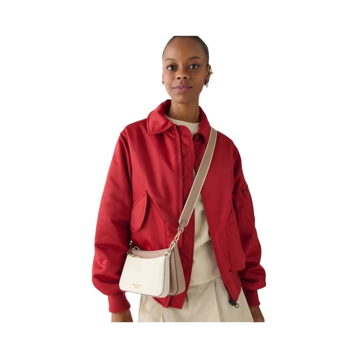 Kate Spade Duet Small Crossbody Toasted Hazelnut Multi - HypeFly India View 2