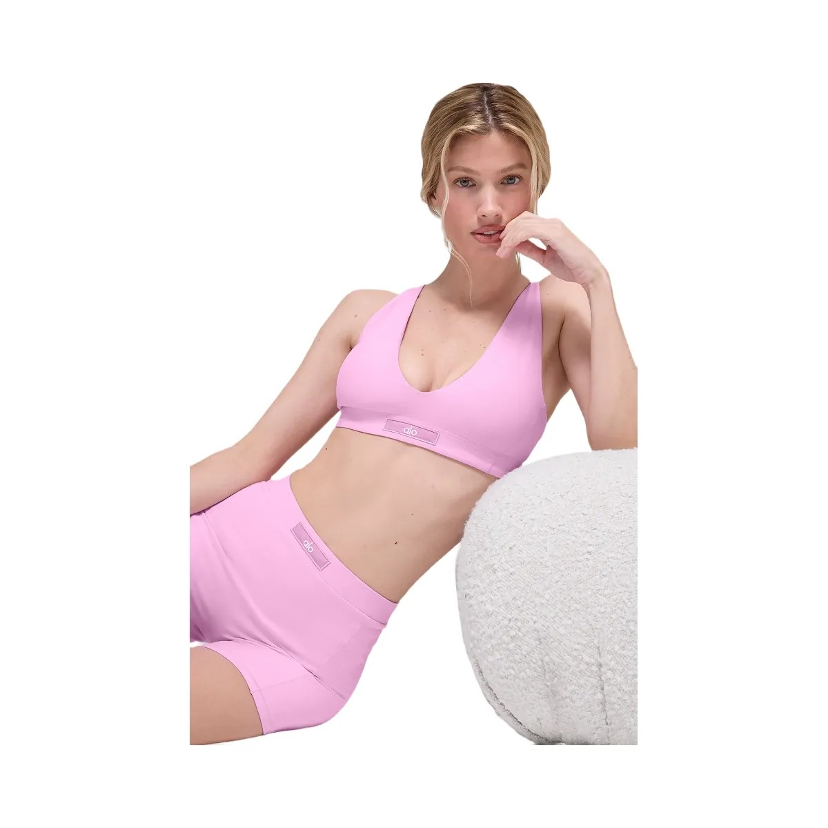 Alo Women's soft Sincere Bra - Candy Heart Pink - HypeFly India View 2