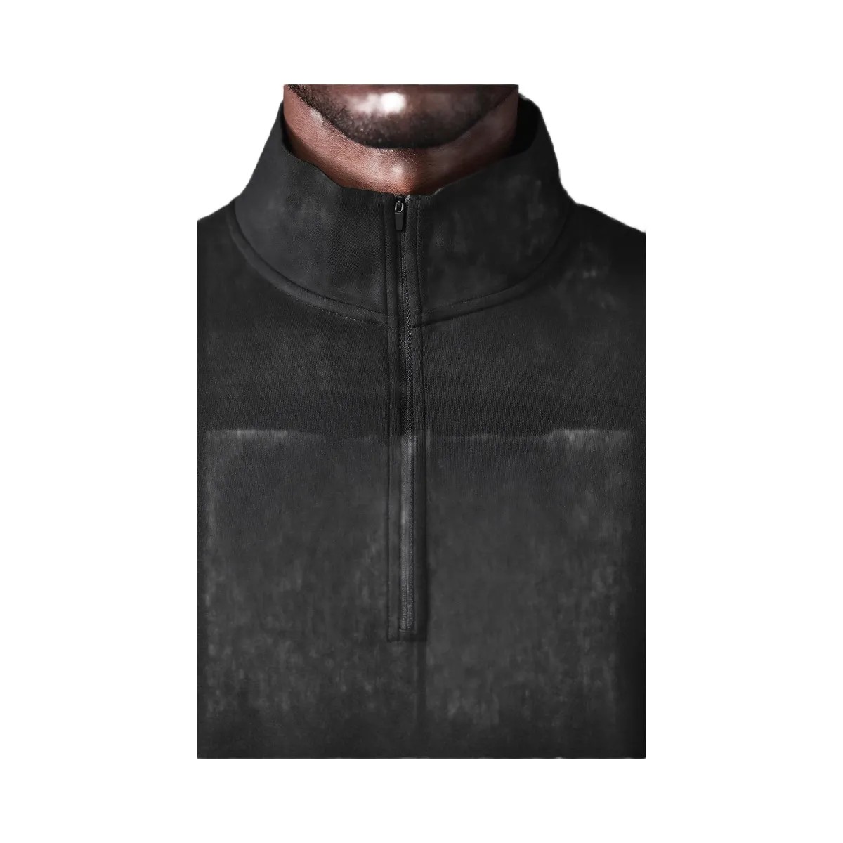 Alo Men's Conquer 1/4 Zip Reform Long Sleeve - Black - HypeFly India View 2