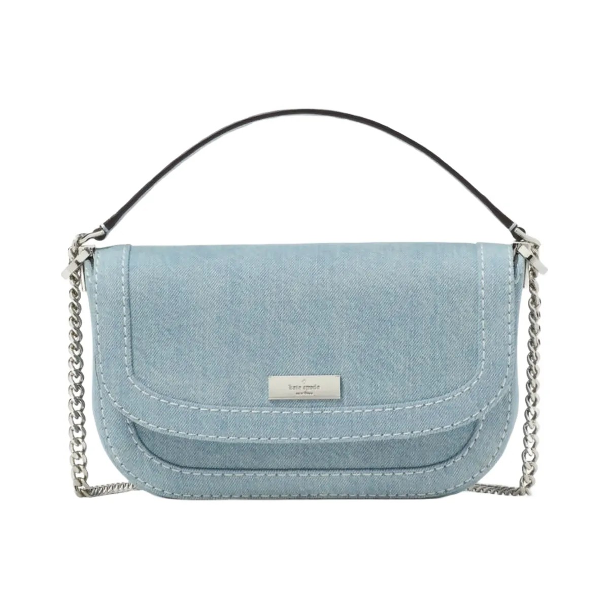 Kate Spade Krista Denim Chain Crossbody Blue Multicolor - HypeFly India View 1