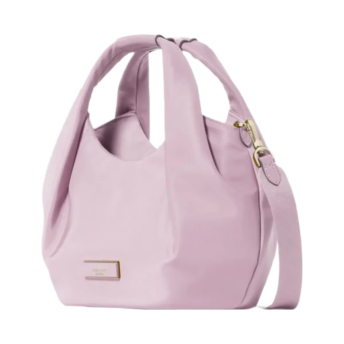 Kate Spade Carter Nylon Small Pleated Crossbody Lavender Smoke - HypeFly India View 3