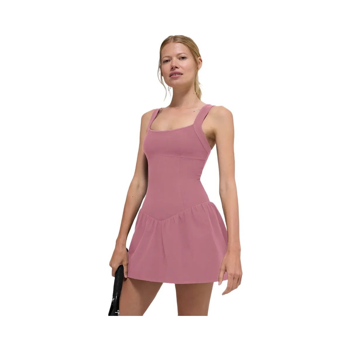 Alo Women's Alosoft Break Point Tennis Dress - Pink Wild Rose - HypeFly India View 1