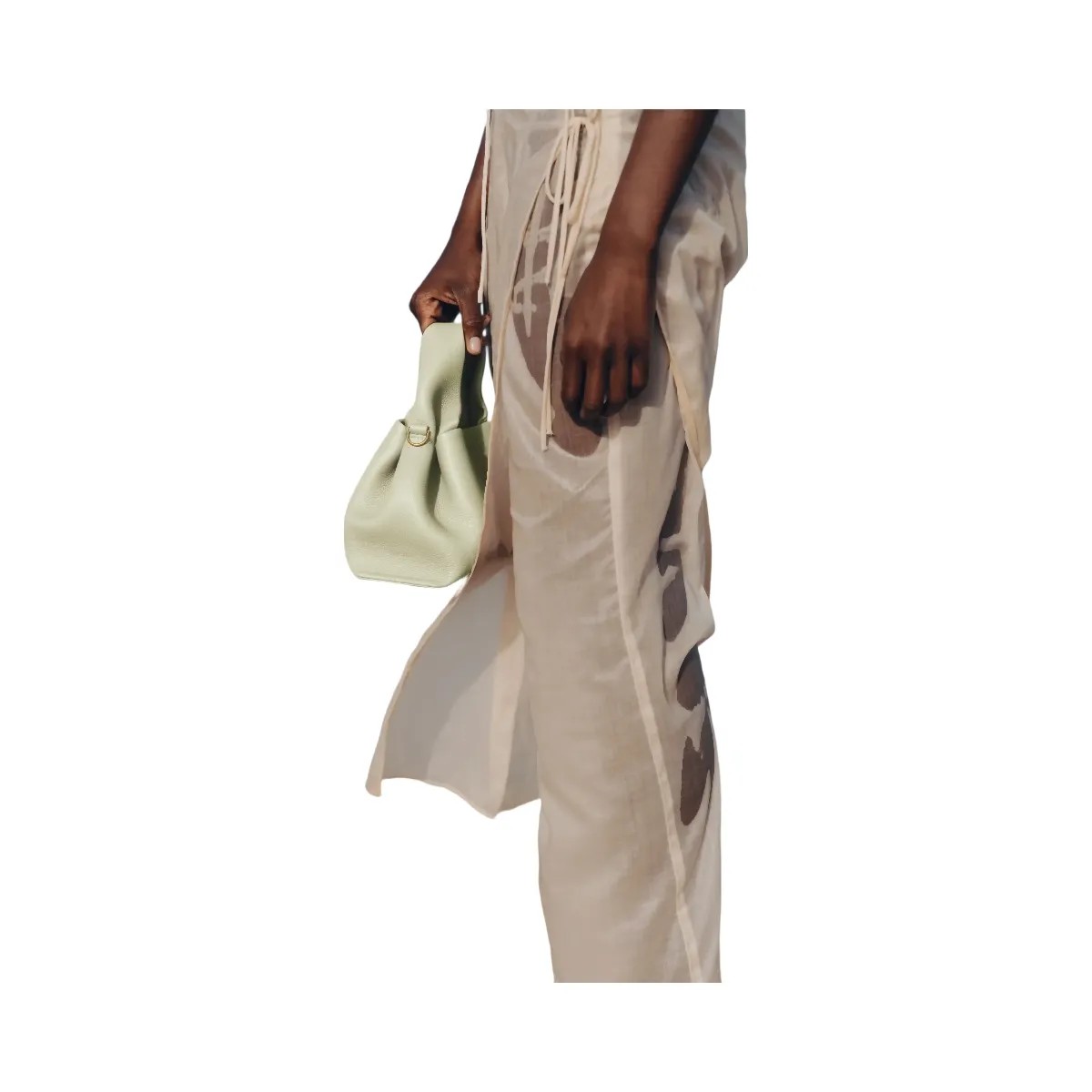 Polene Numero Neuf Mini Textured Aloe - HypeFly India View 5